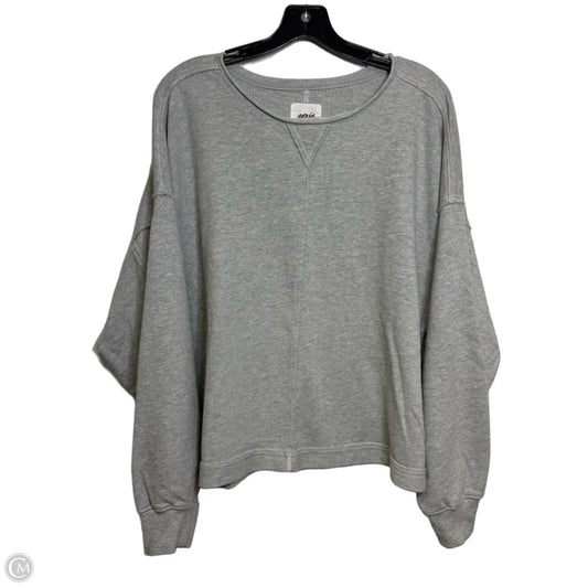 Top Long Sleeve By Aerie In Grey, Size: L