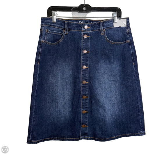 Skirt Mini & Short By Diane Gilman In Blue Denim, Size: 14p