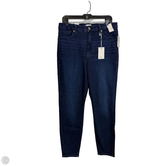 Jeans Skinny By Good American In Blue Denim, Size: 16