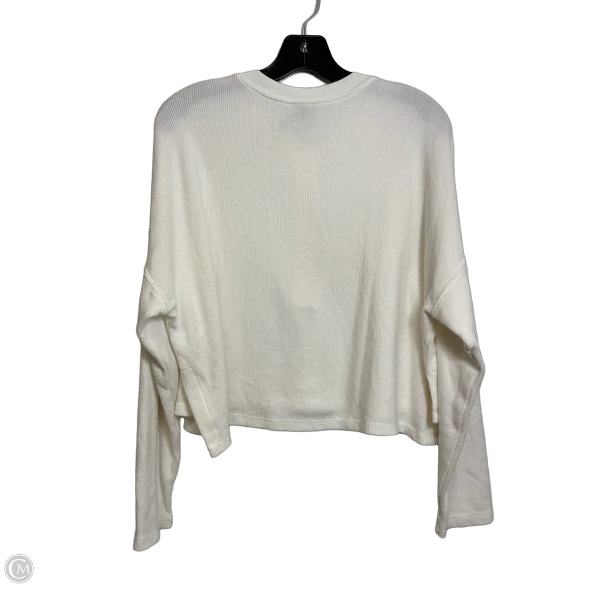Top Long Sleeve Basic By Express In White, Size: M