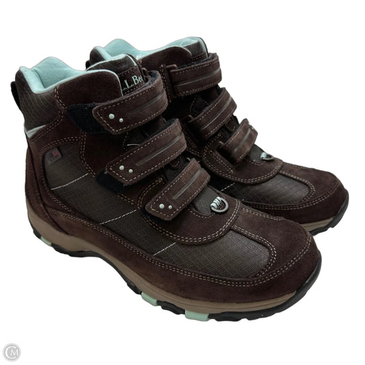 Boots Ankle Flats By L.l. Bean In Brown, Size: 11