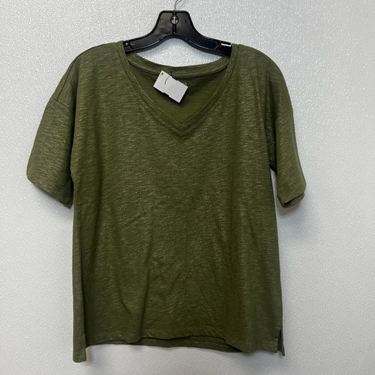 Top Short Sleeve By Talbots In Olive, Size: S