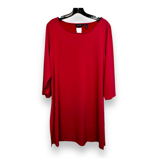 Dress Casual Short By Susan Graver In Red, Size: L