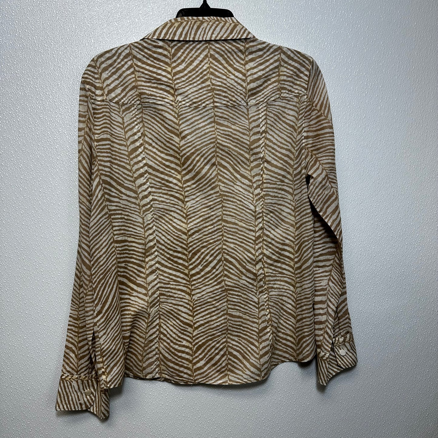 Print Top Long Sleeve Michael Kors O, Size 12