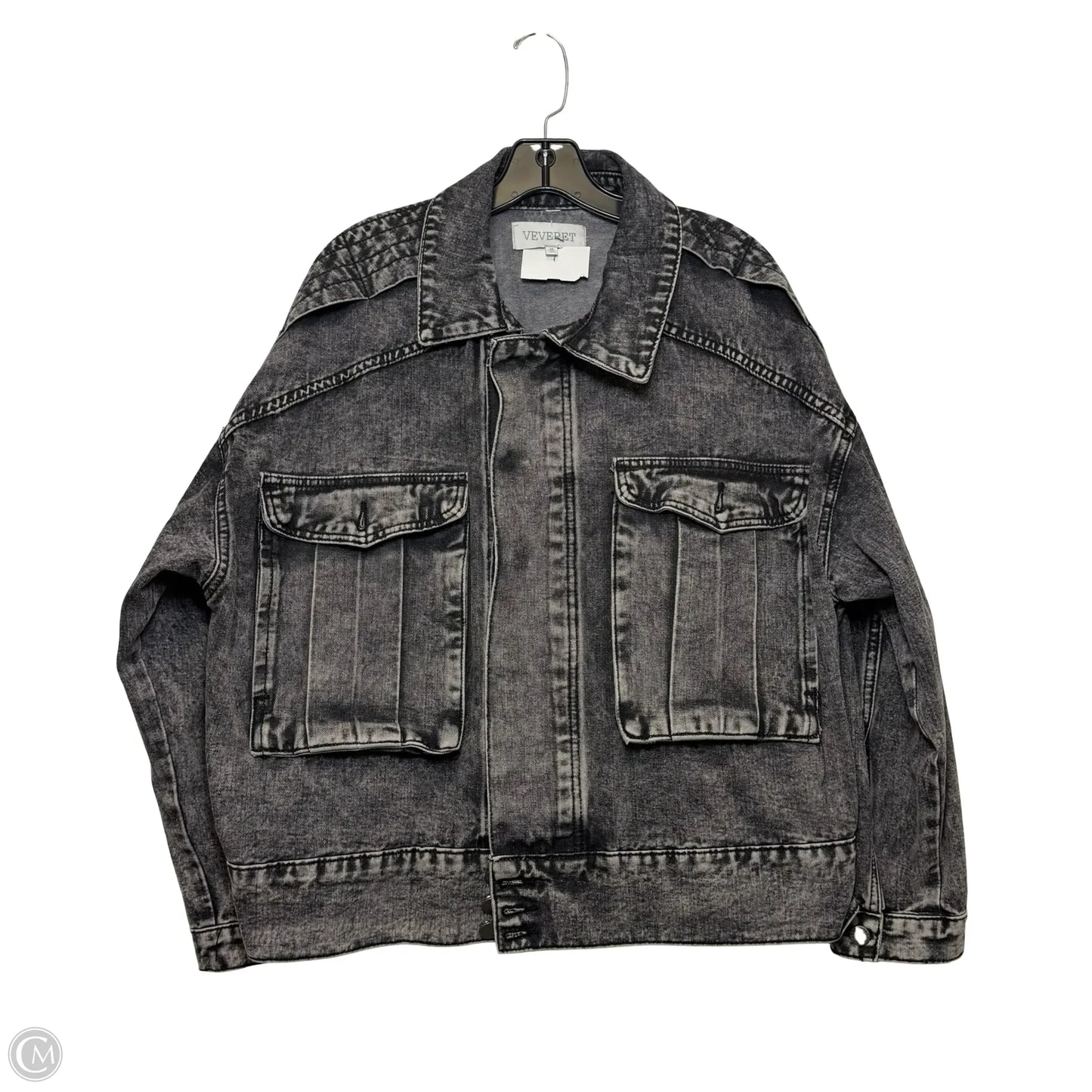 Jacket Denim By Veveret In Black, Size: M