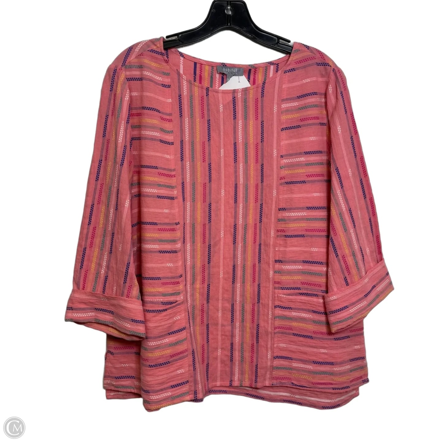 Top Long Sleeve By Habitat In Pink, Size: S