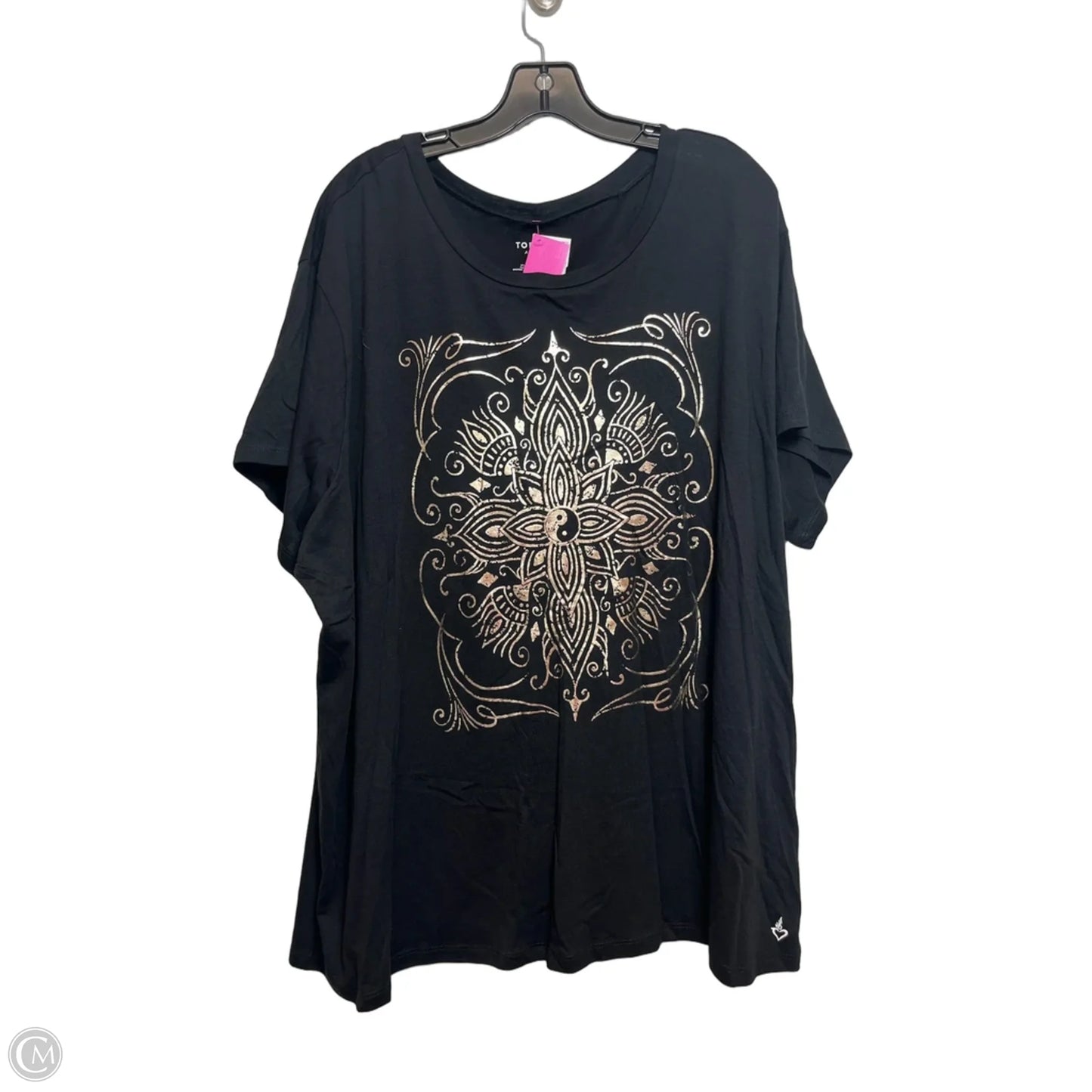 Top Short Sleeve By Torrid In Black, Size: 3x
