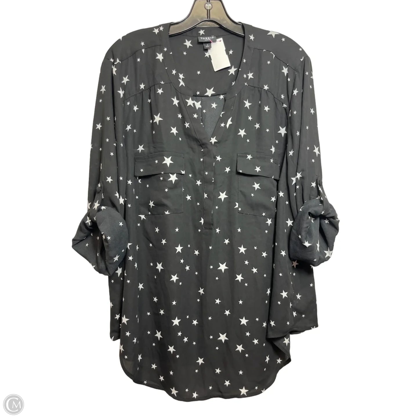 Top Long Sleeve By Torrid In Black, Size: 2x