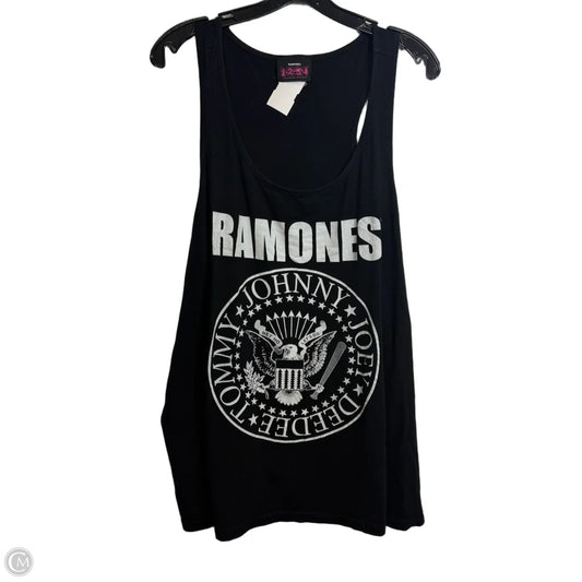 Ramones Tank Top By Clothes Mentor In Black, Size: 1x