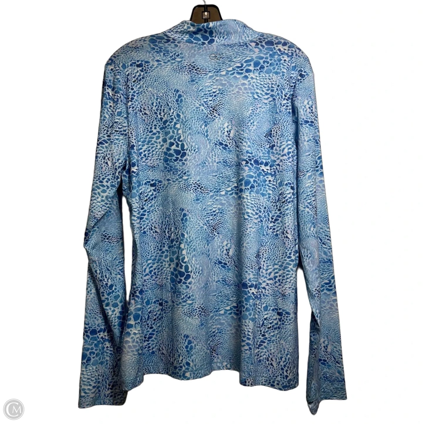 Athletic Top Long Sleeve Crewneck By Calia In Blue, Size: Xxl