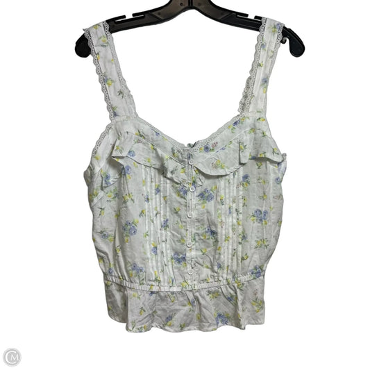 Top Sleeveless By And Now This In White, Size: L