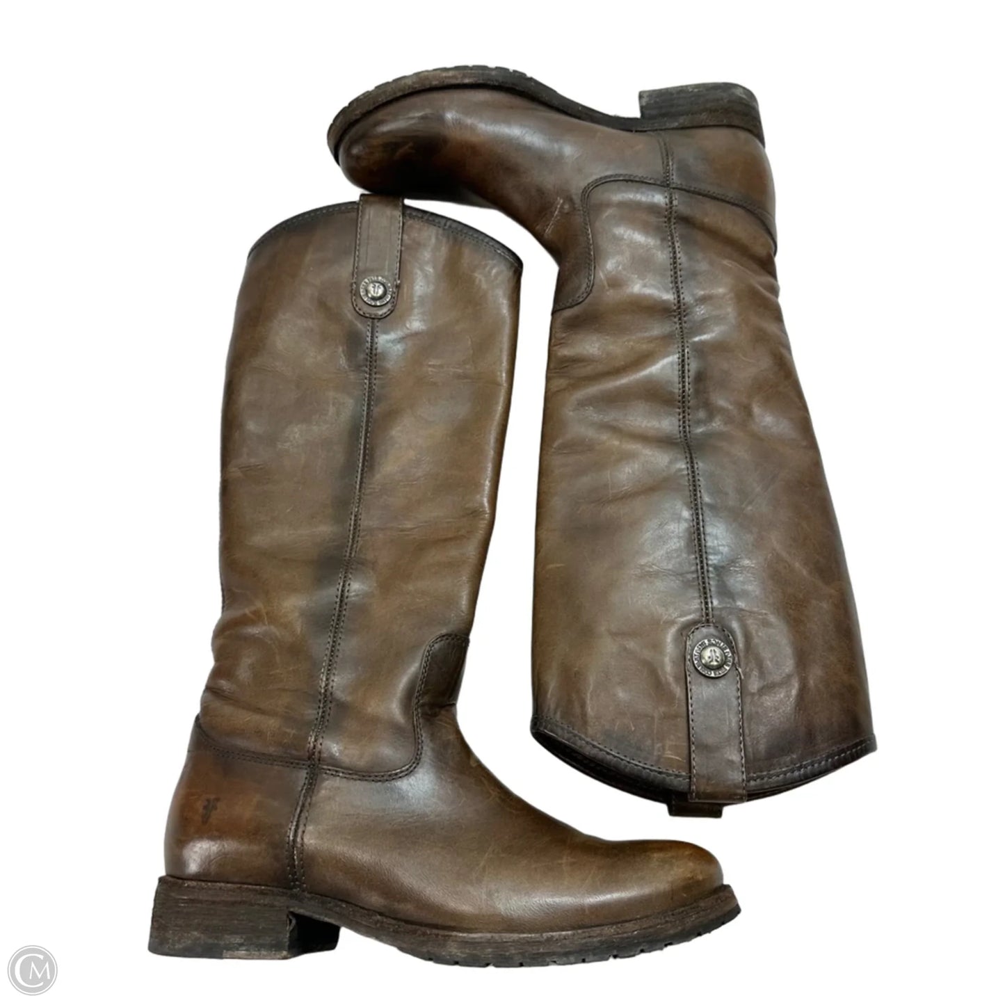 Boots Designer By Frye In Brown, Size: 6