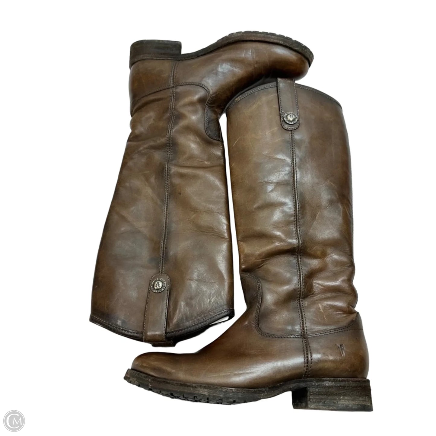 Boots Designer By Frye In Brown, Size: 6