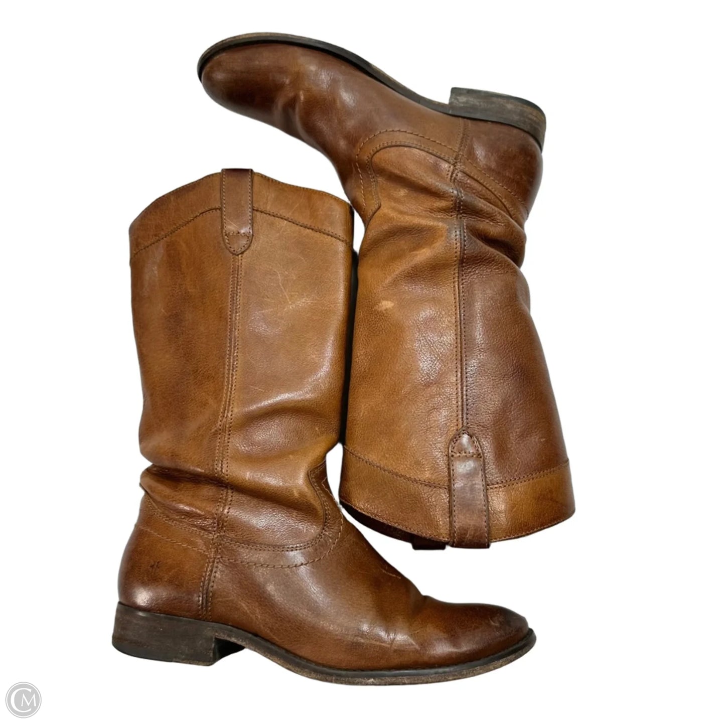 Boots Designer By Frye In Brown, Size: 6