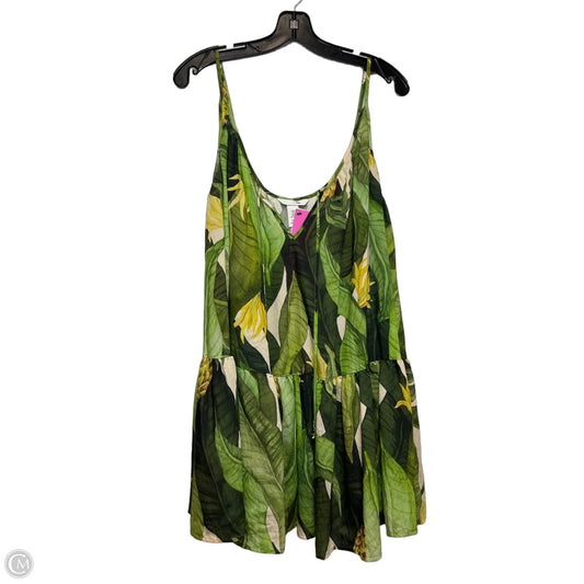 Top Sleeveless By H&m In Green, Size: M