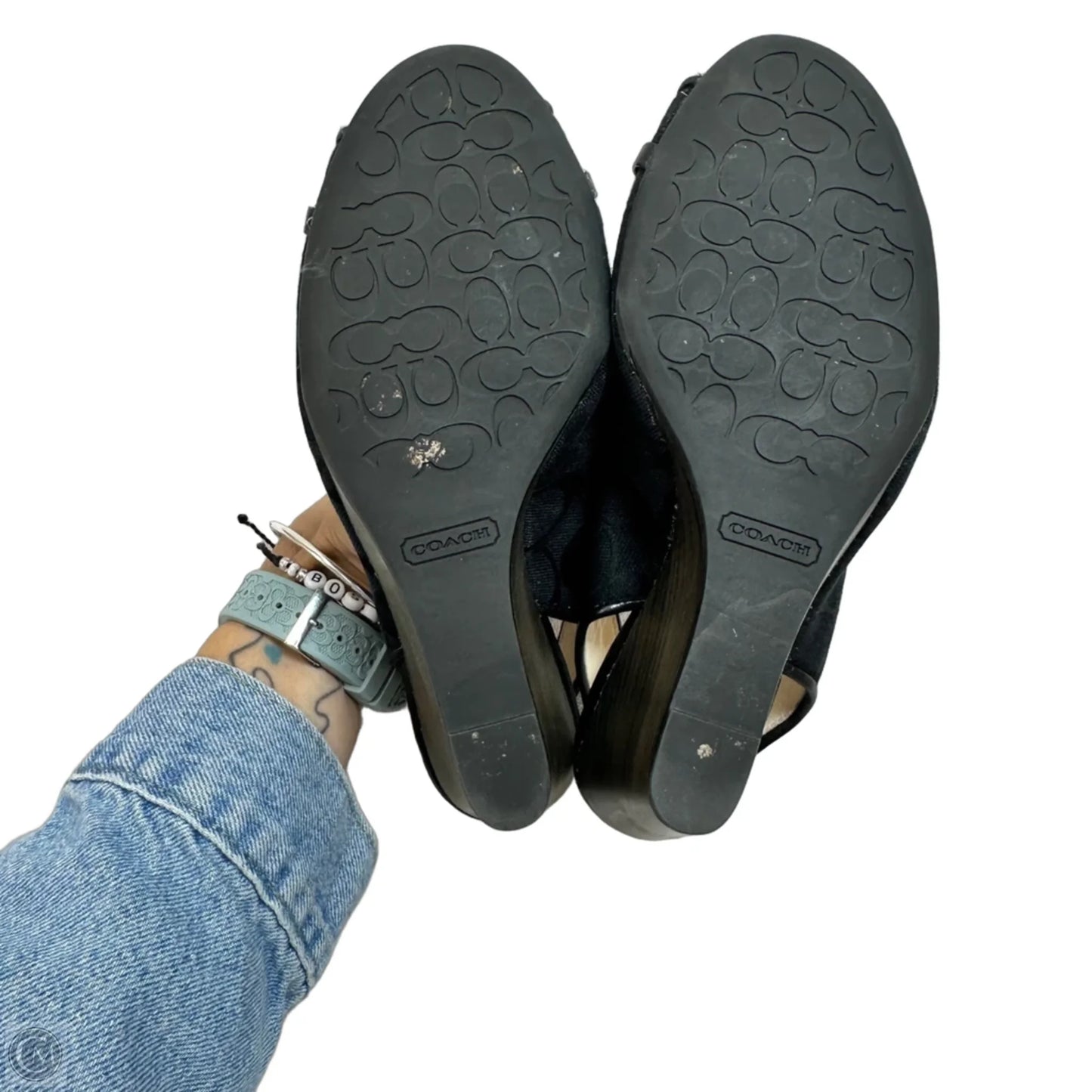 Shoes Designer By Coach In Black, Size: 7.5