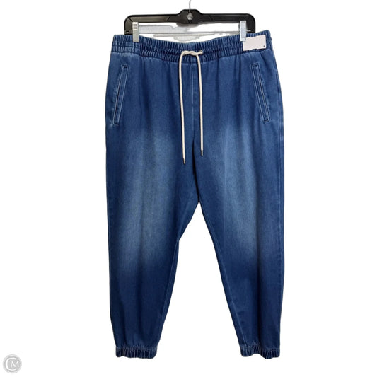 Jeans Straight By Gap In Blue Denim, Size: 12