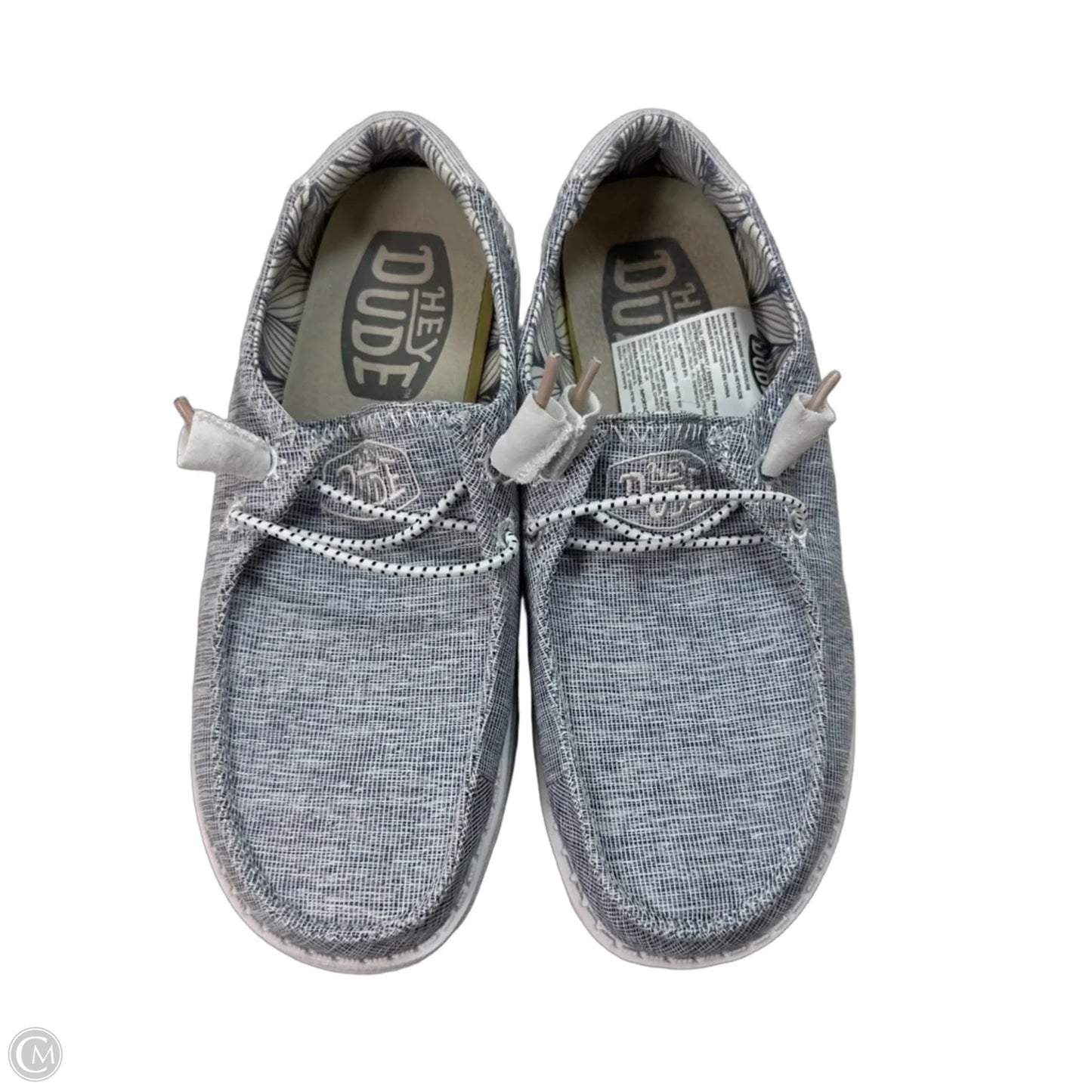 Shoes Flats By Hey Dude In Grey, Size: 6