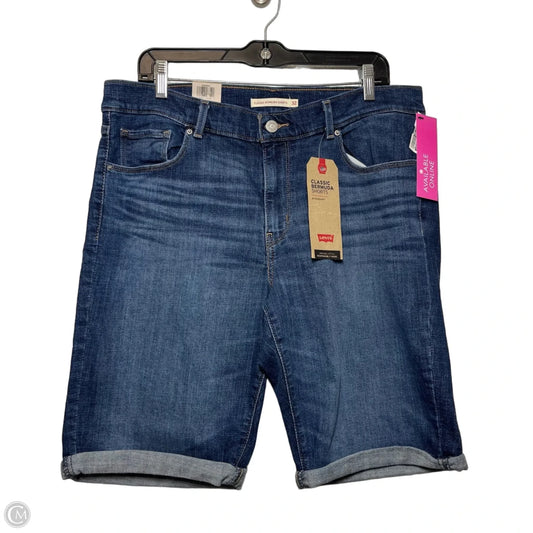 Shorts By Levis In Blue Denim, Size: 14