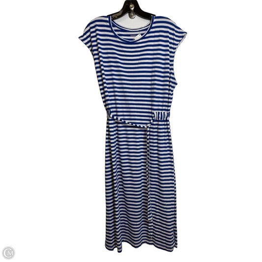 Dress Casual Midi By Sonoma In Blue, Size: Xl