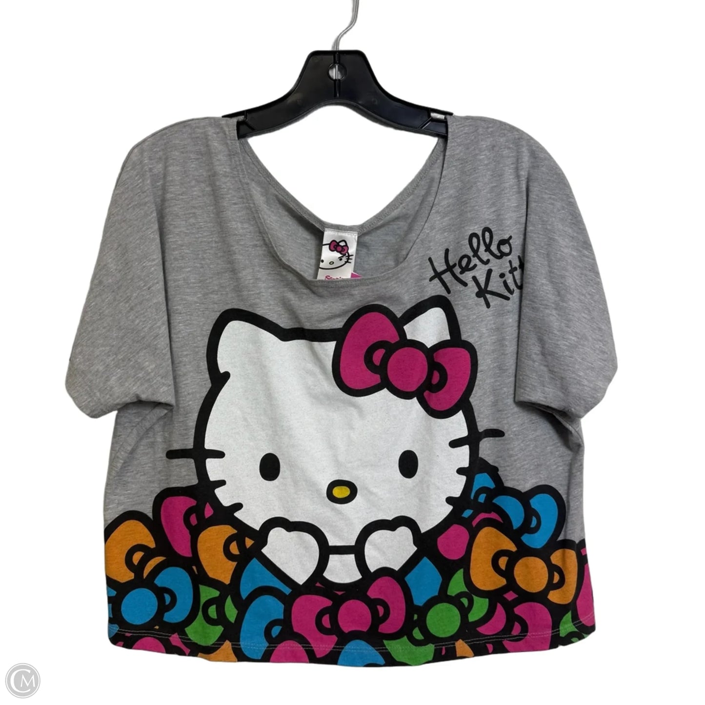 Top Short Sleeve By Clothes Mentor In Grey, Size: S