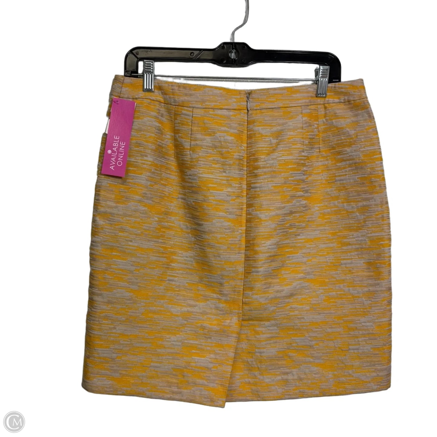 Skirt Mini & Short By Loft In Yellow, Size: 8