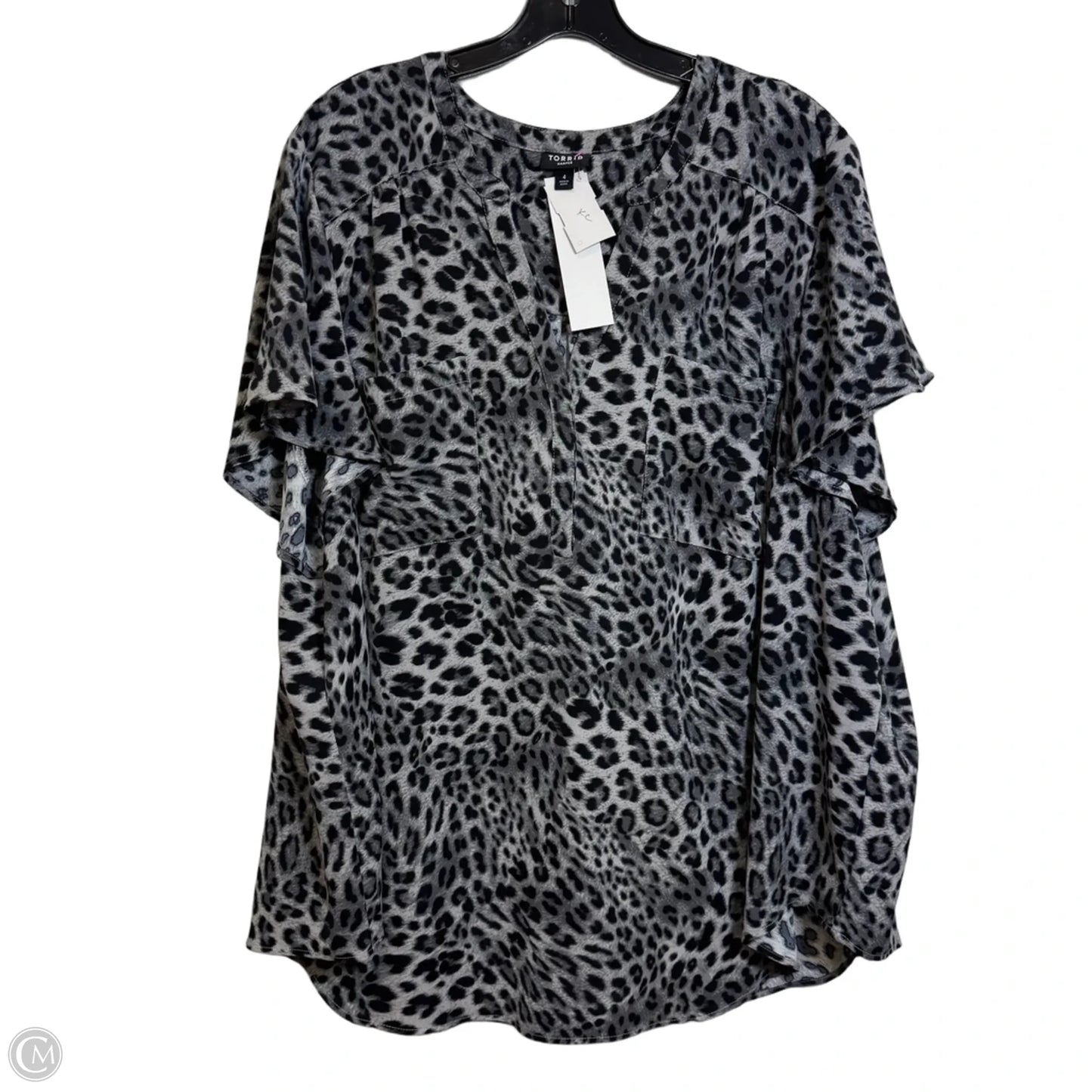 Top Short Sleeve By Torrid In Animal Print, Size: 4x