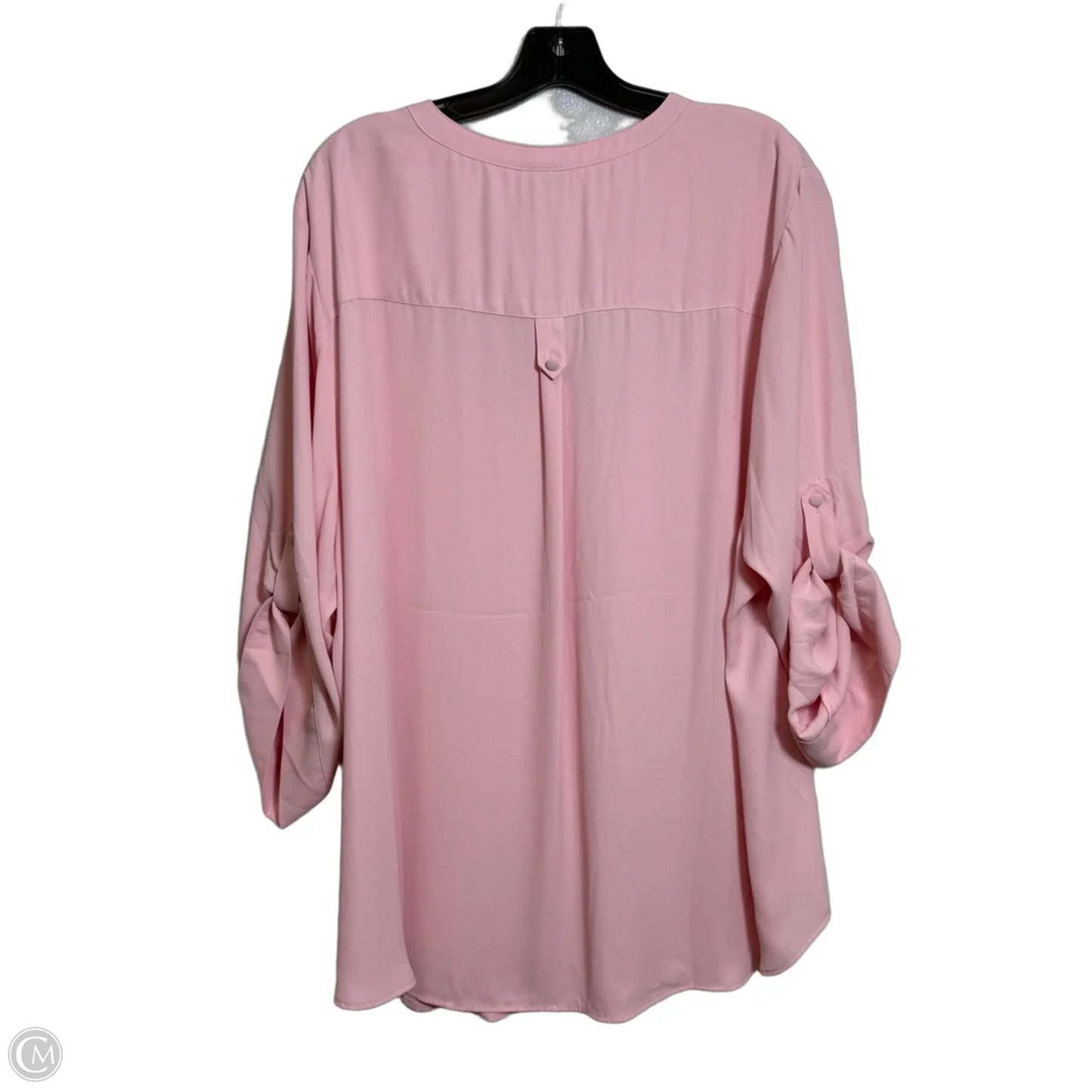 Top 3/4 Sleeve By Torrid In Pink, Size: 4x