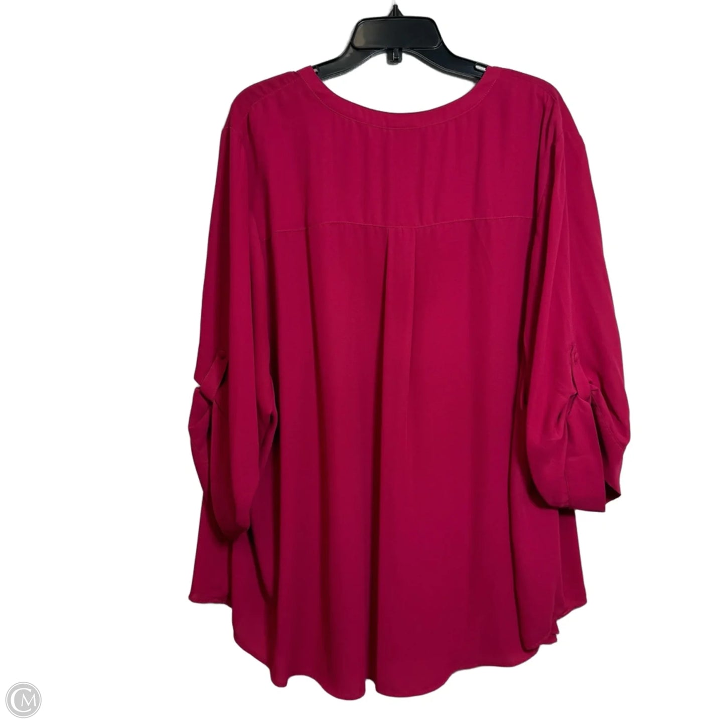 Top 3/4 Sleeve By Torrid In Pink, Size: 5