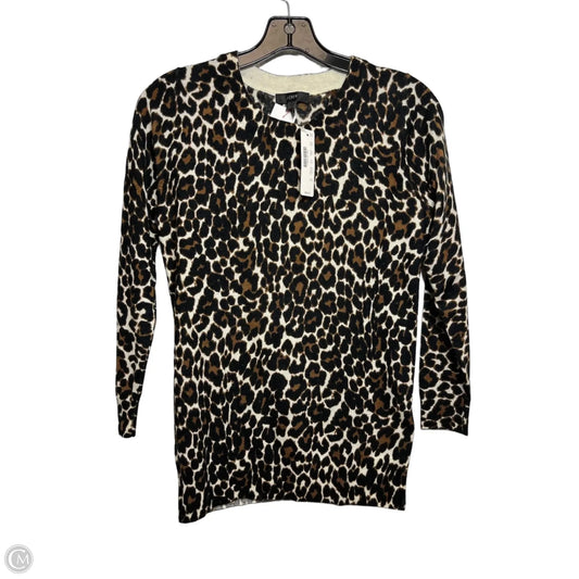 Sweater By J. Crew In Animal Print, Size: Xs