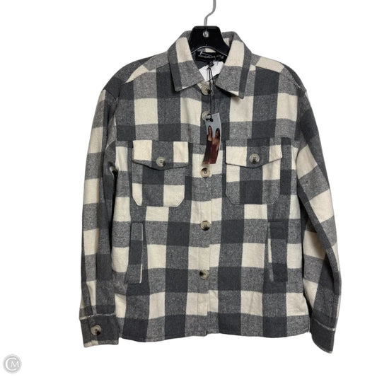Jacket Shirt By Kendall + Kylie In Grey, Size: Xs