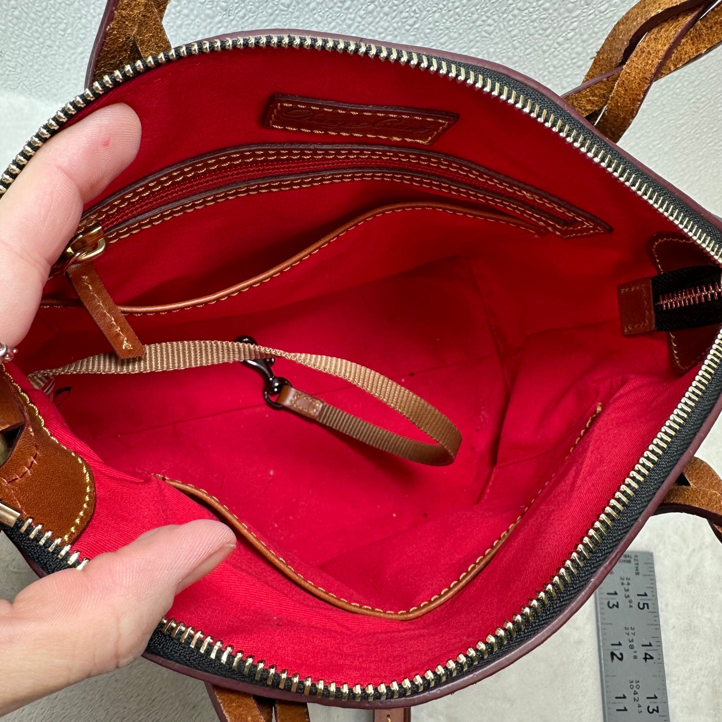 Satchel Handbag Designer By Dooney And Bourke, Size: Medium