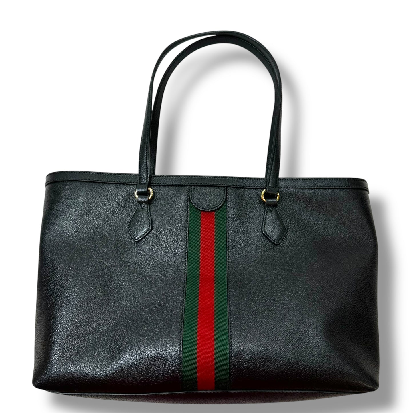 Textured Calfskin leather Web Ophidia Shopping Tote Designer By Gucci  Size: Large