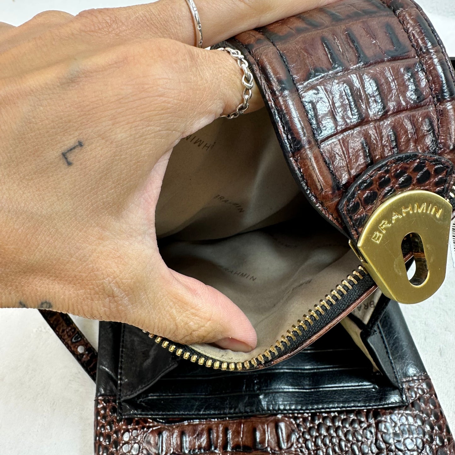 Crossbody Designer By Brahmin, Size: Small