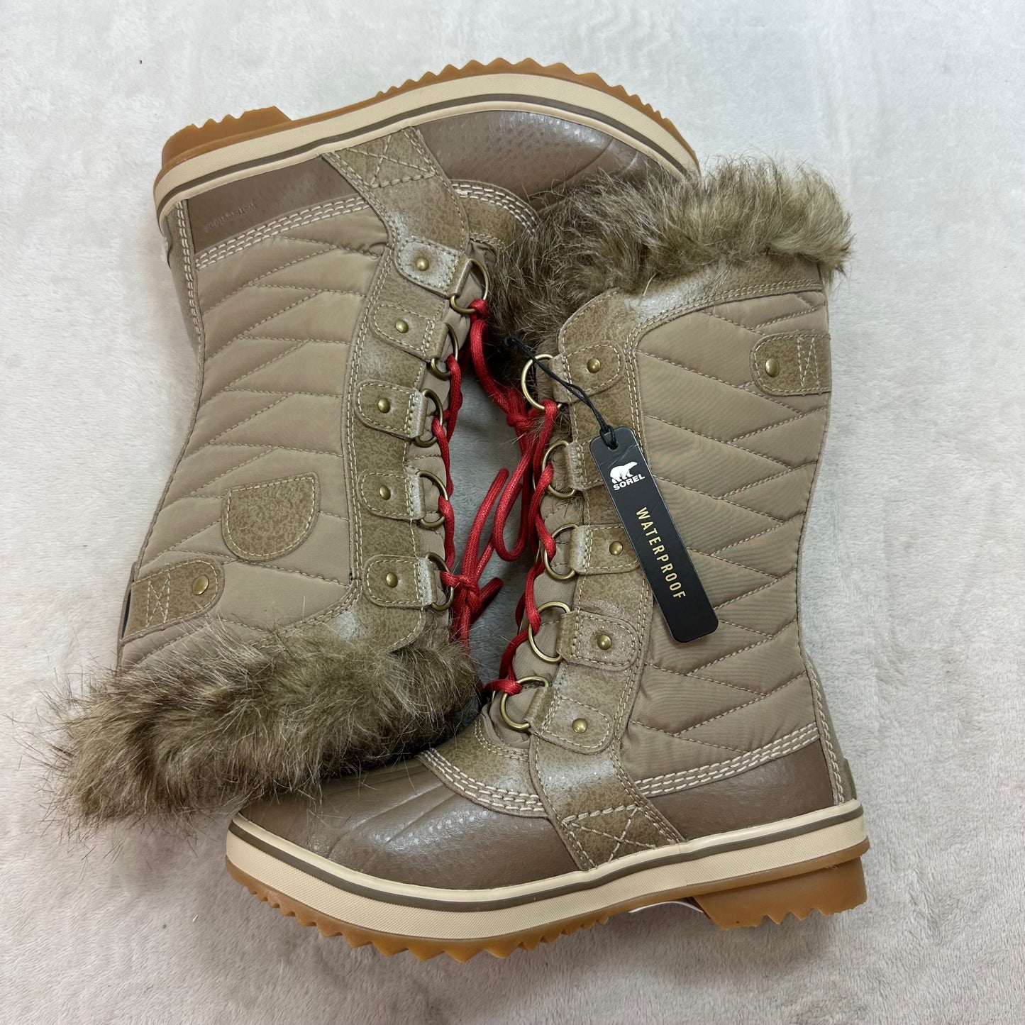 Boots Snow By Sorel In Tan, Size: 7