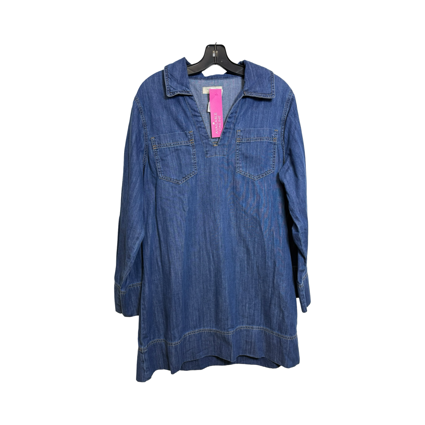 Dress Casual Maxi By Habitual In Blue Denim, Size: L