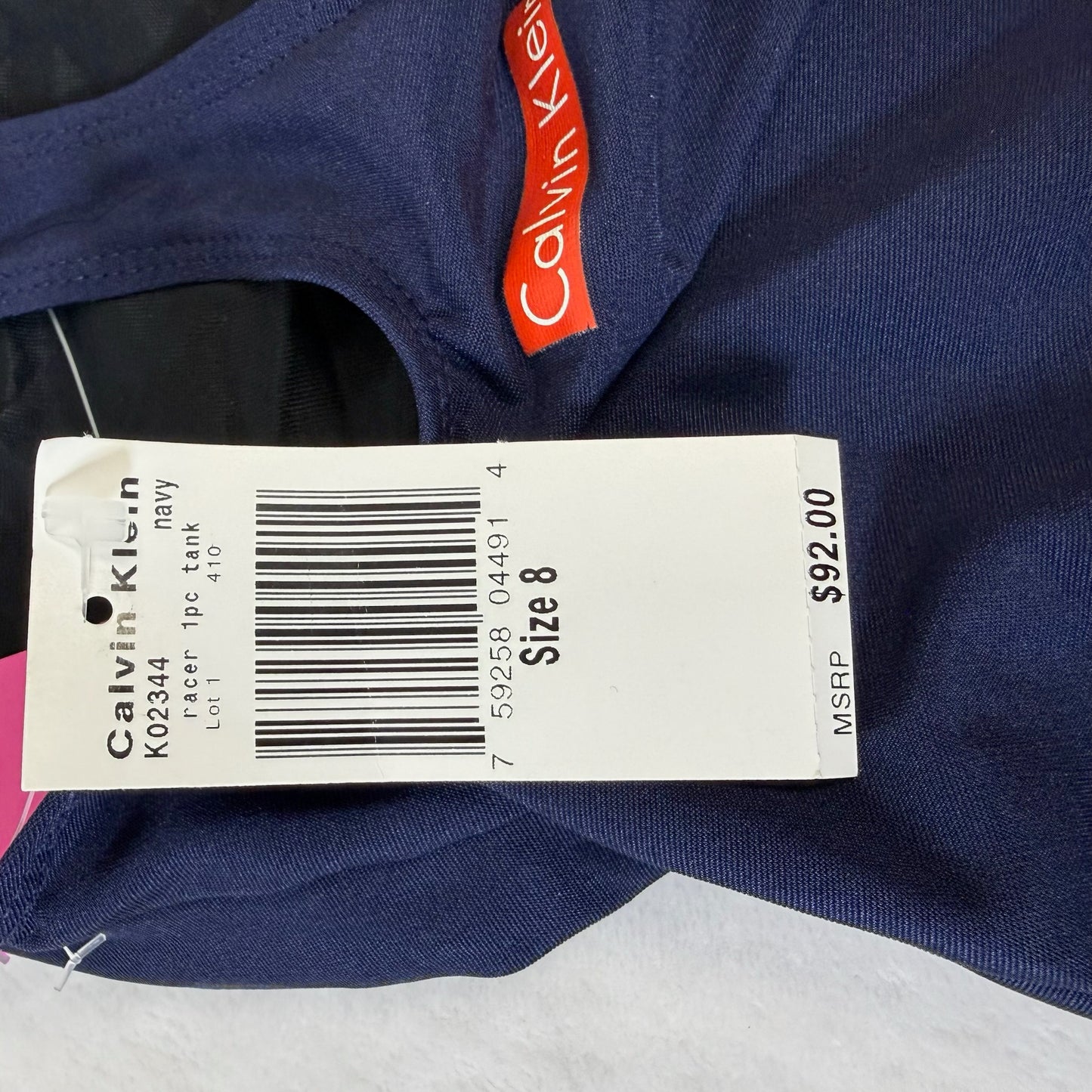 Swimsuit By Calvin Klein In Navy, Size: 8