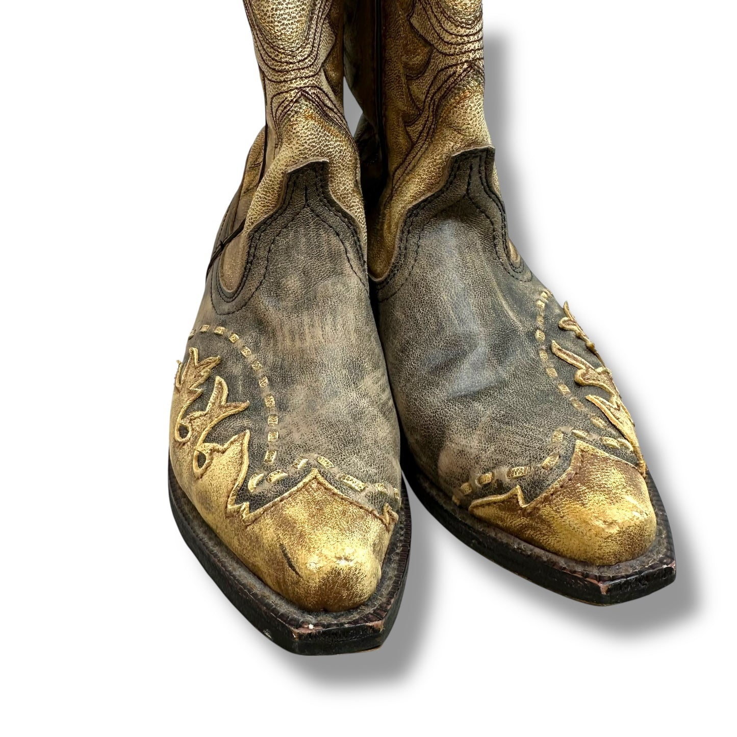 Boots Mid-calf Flats By Laredo In Brown, Size: 7