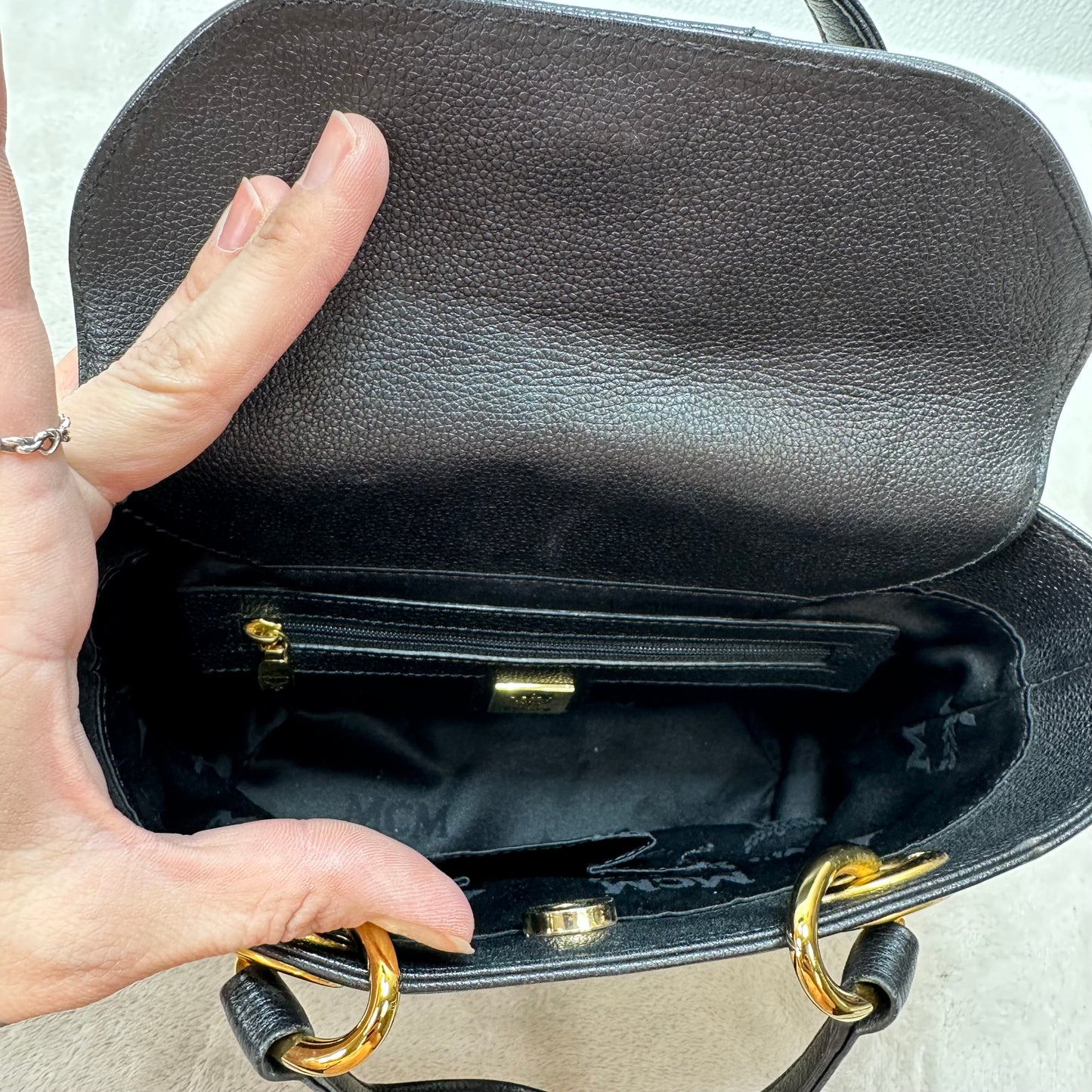 Handbag Luxury Designer By Mcm, Size: Small