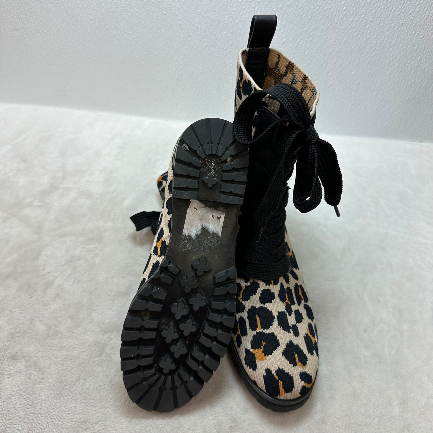Boots Designer By Kate Spade In Animal Print, Size: 6