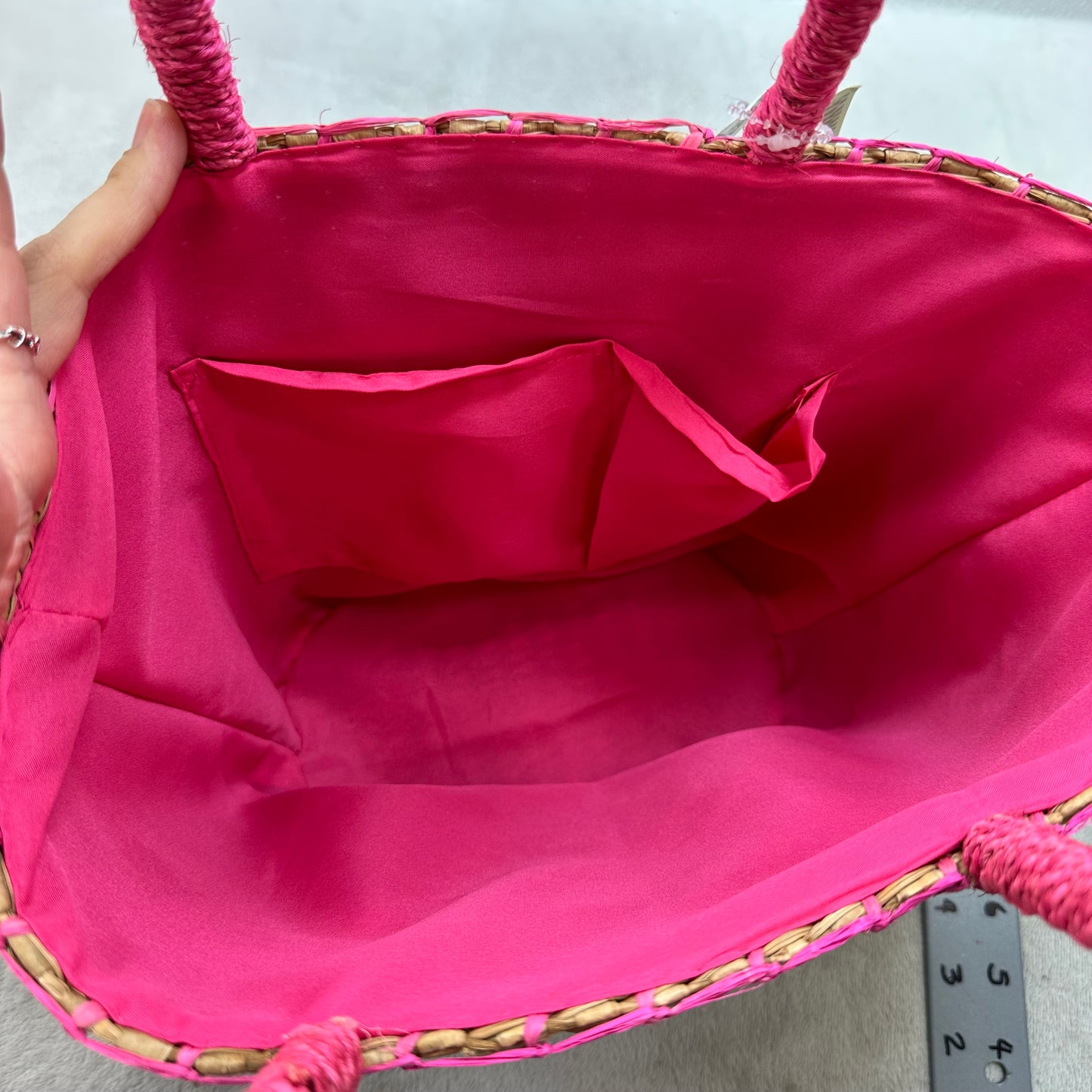 Heart straw Tote By Cmf, Size: Small
