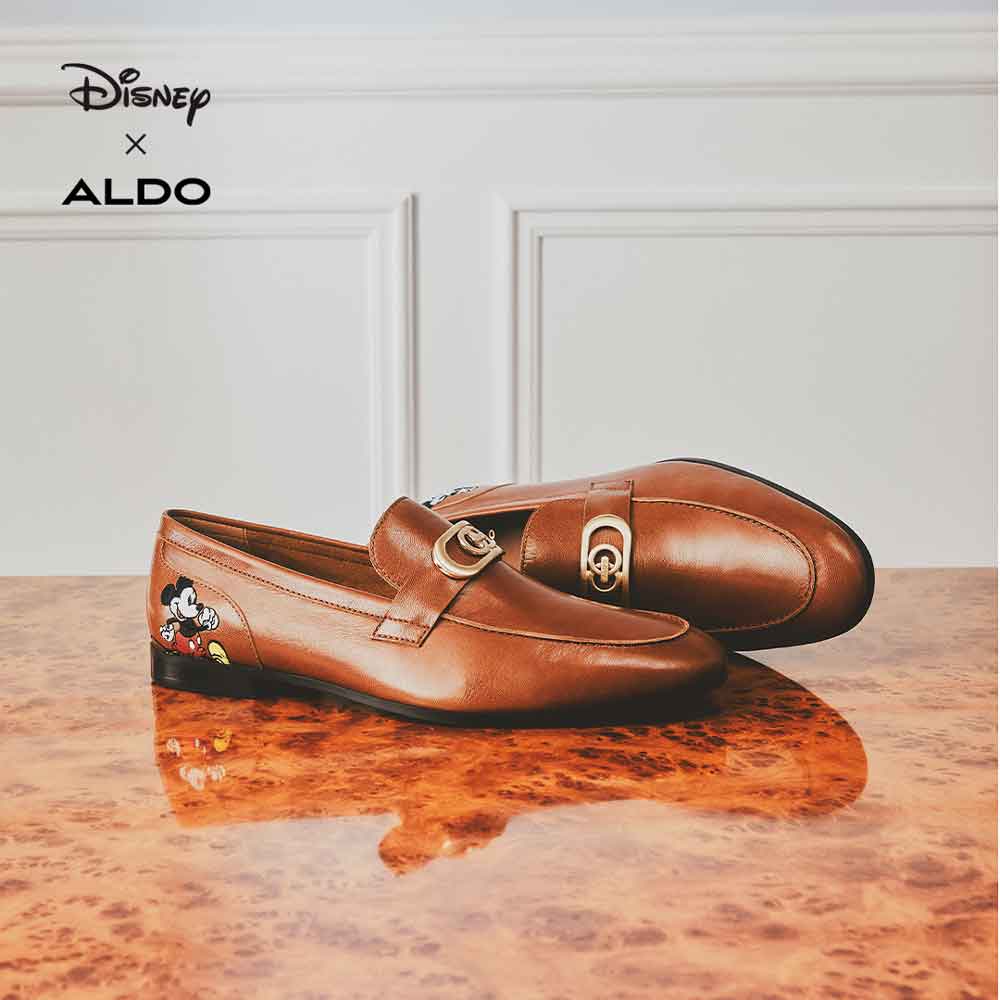 Disney Mickey Mouse Shoes loafers By Aldo In Tan, Size: 42.5/11.5