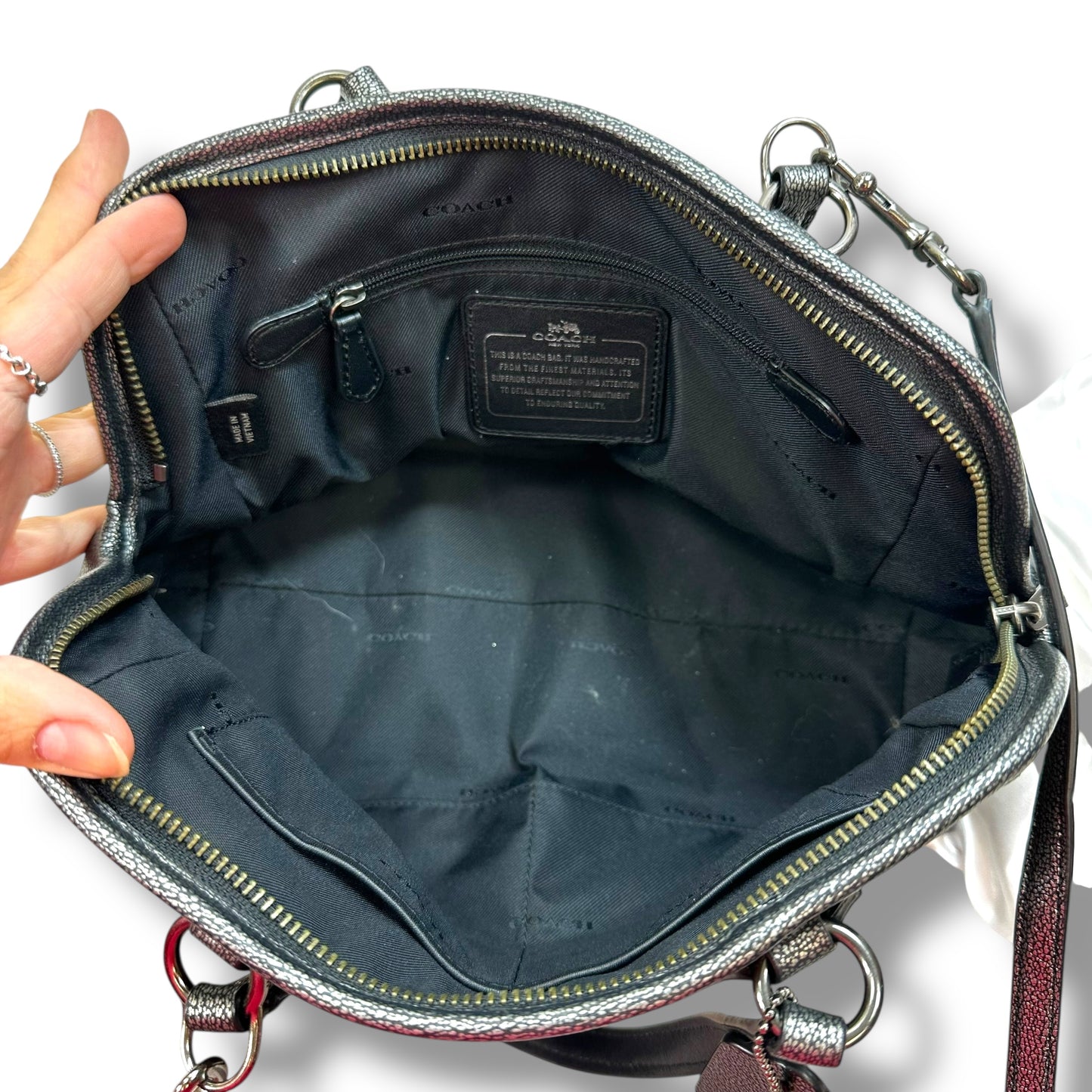 Handbag Designer By Coach, Size: Small