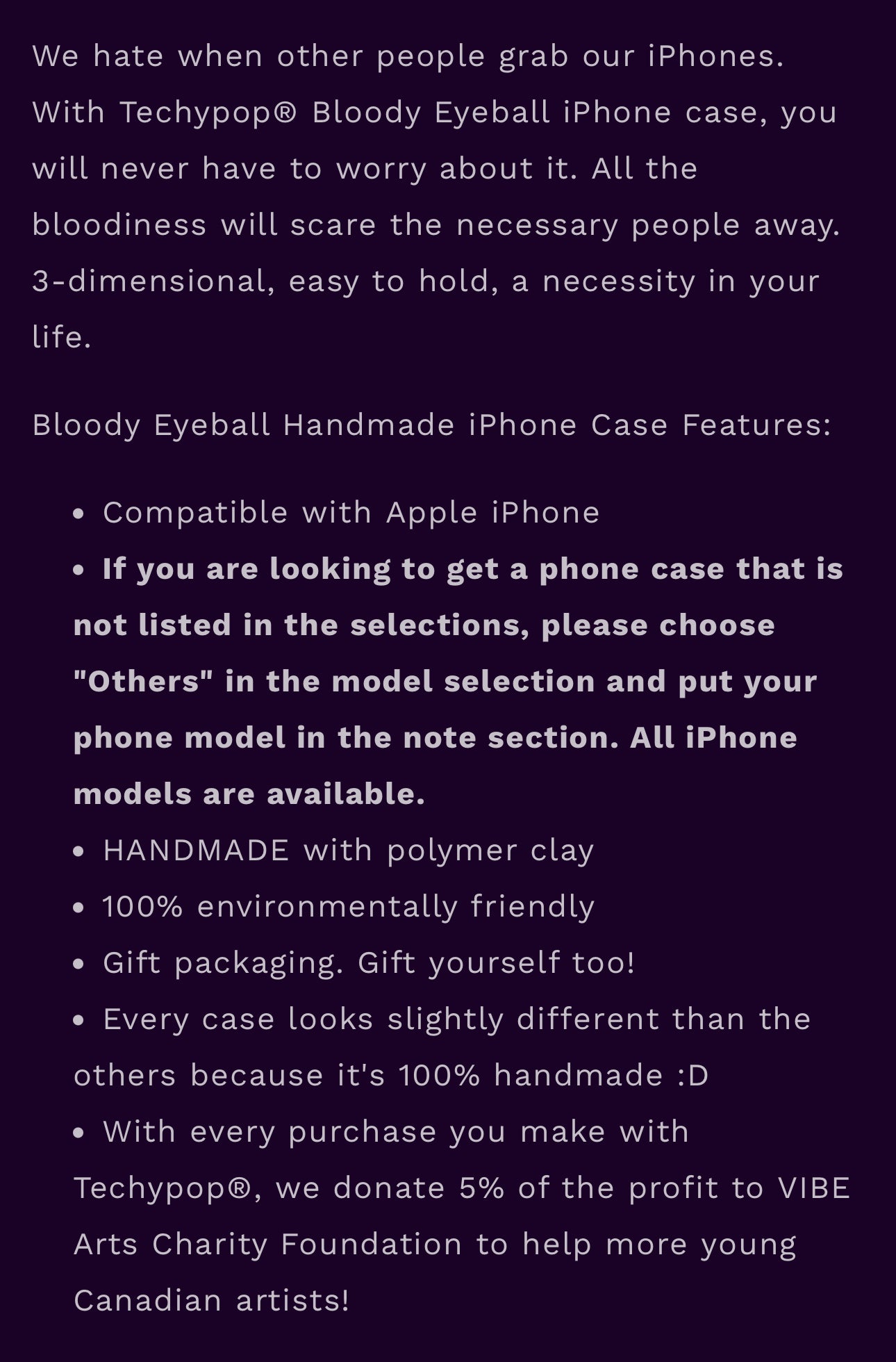 Bloody Eyeball Handmade iPhone 16 Case By Techypop