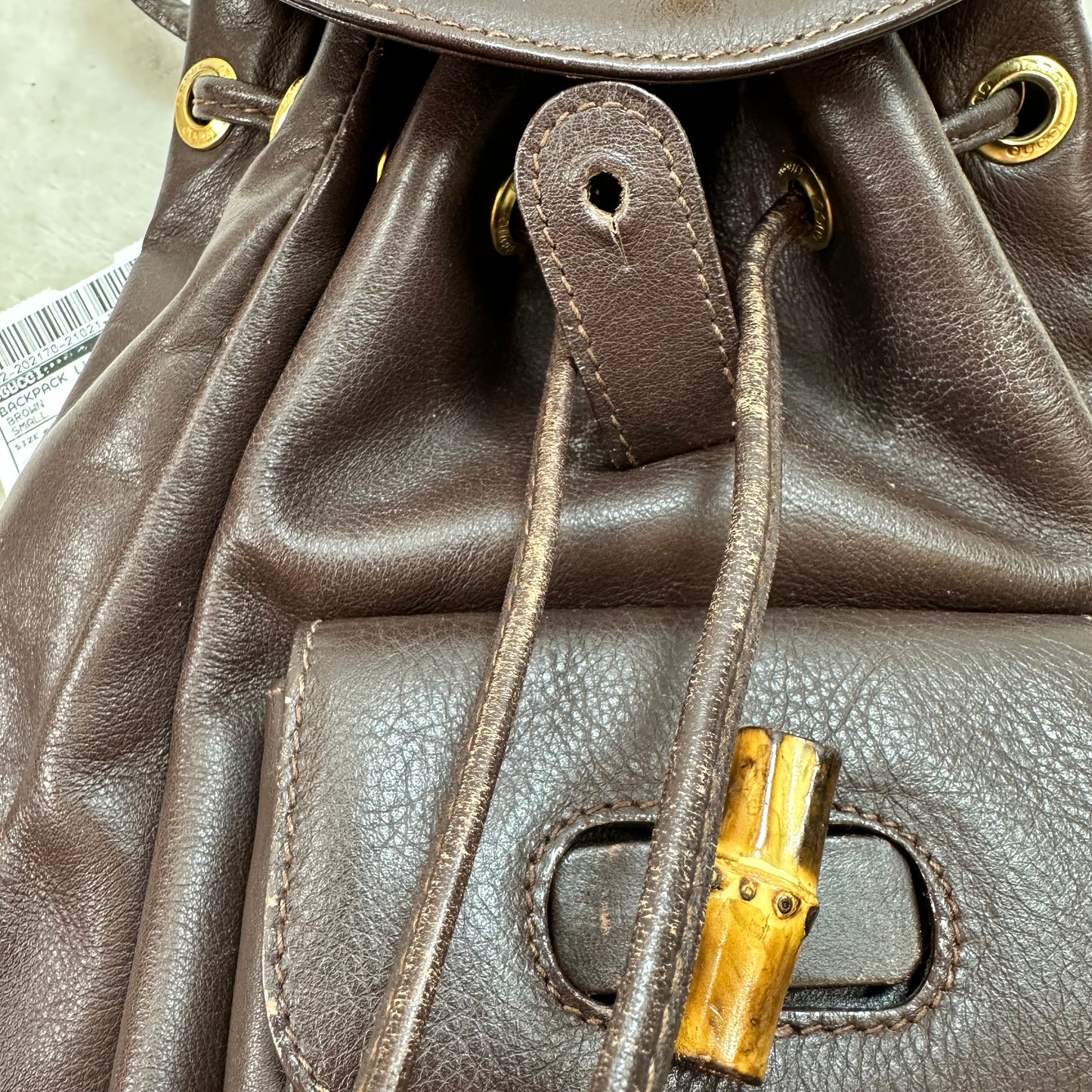 Backpack Luxury Designer By Gucci, Size: Small