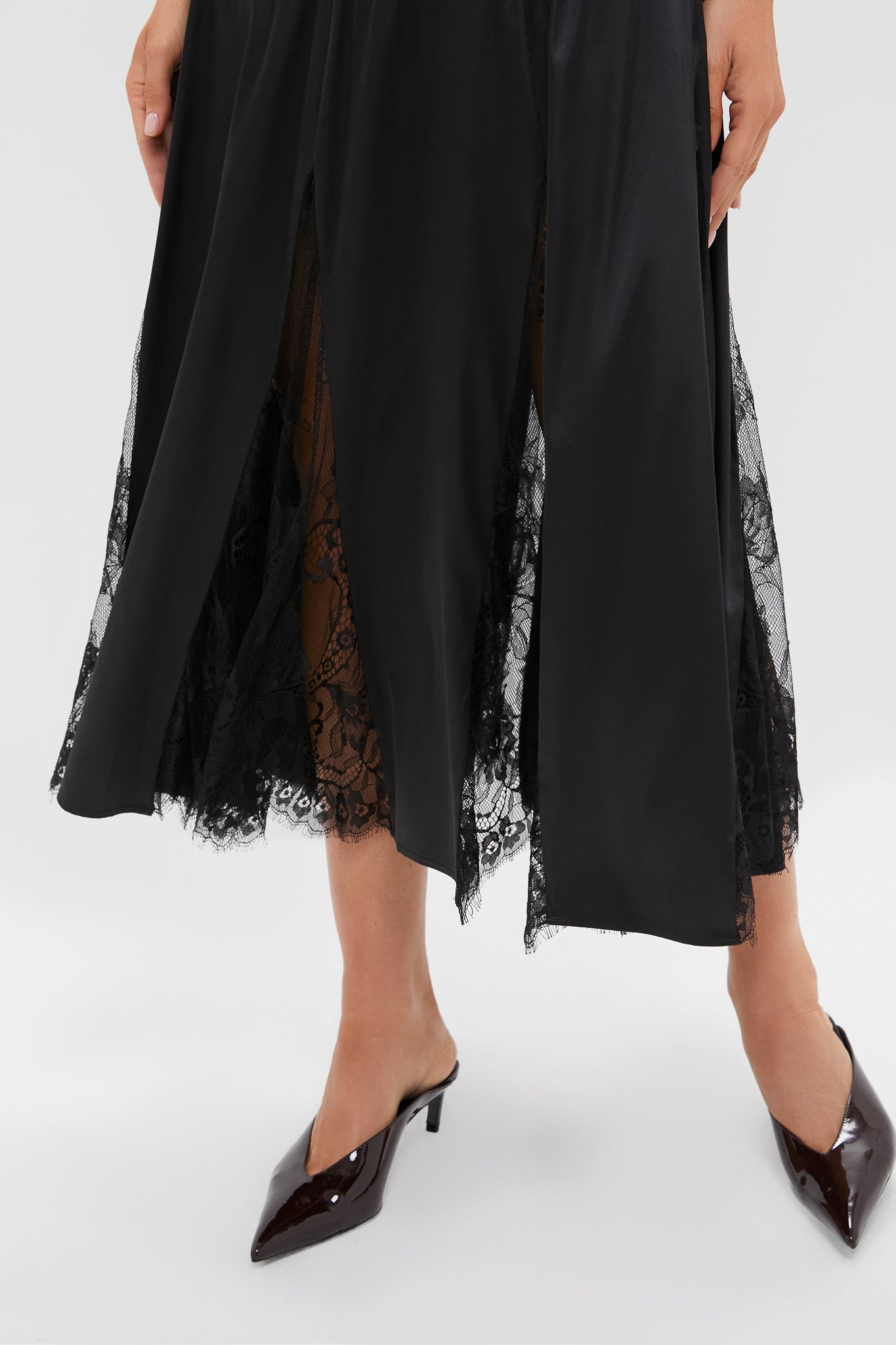 Mixed-Media Coco Maxi Dress By Hyacinth House - Tuckernuck In Black, Size: L