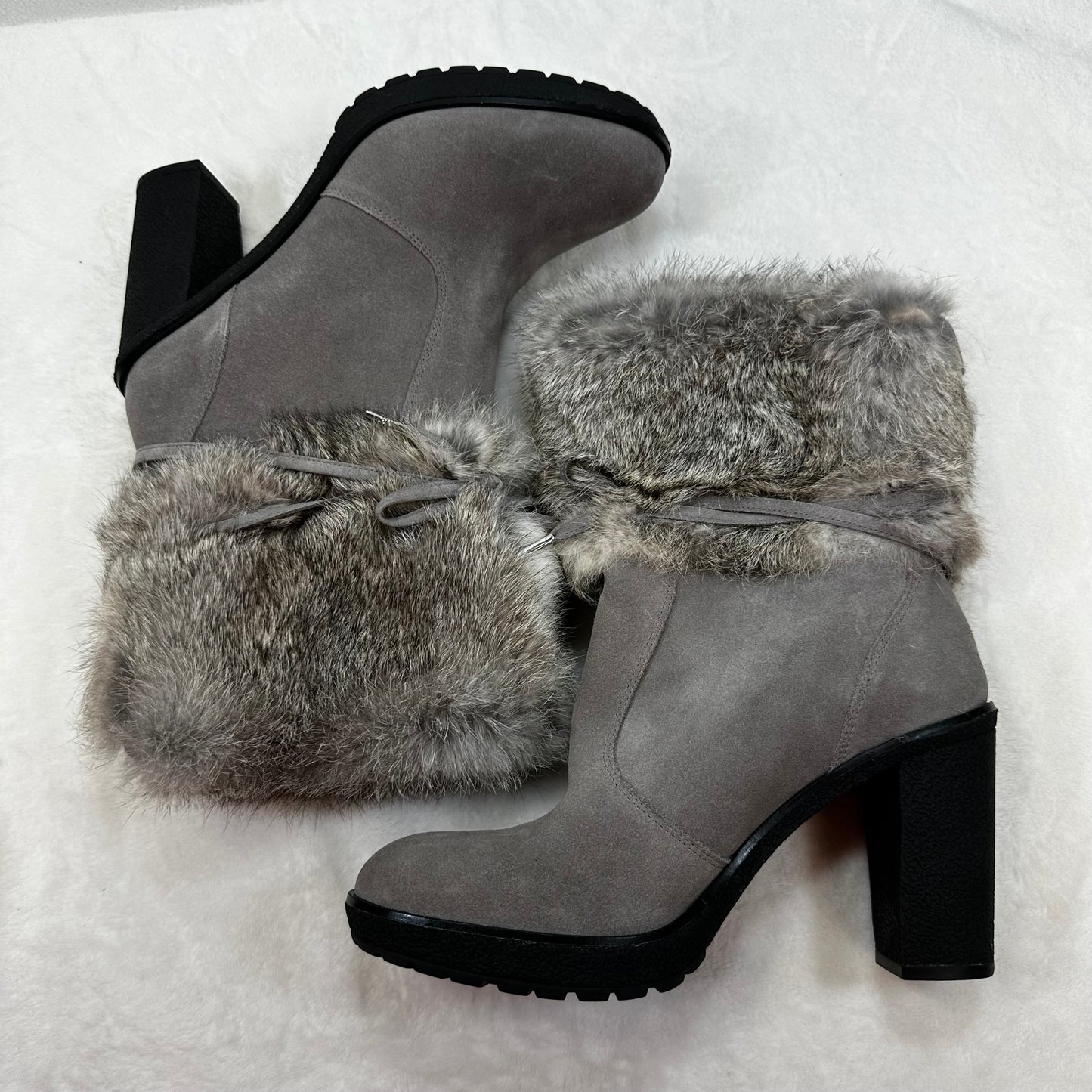 Boots Ankle Heels By Michael Kors In Gray, Size: 9