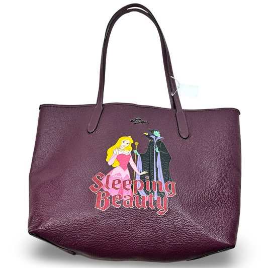 Sleeping Beauty City tote Handbag Designer By Coach, Size: Large