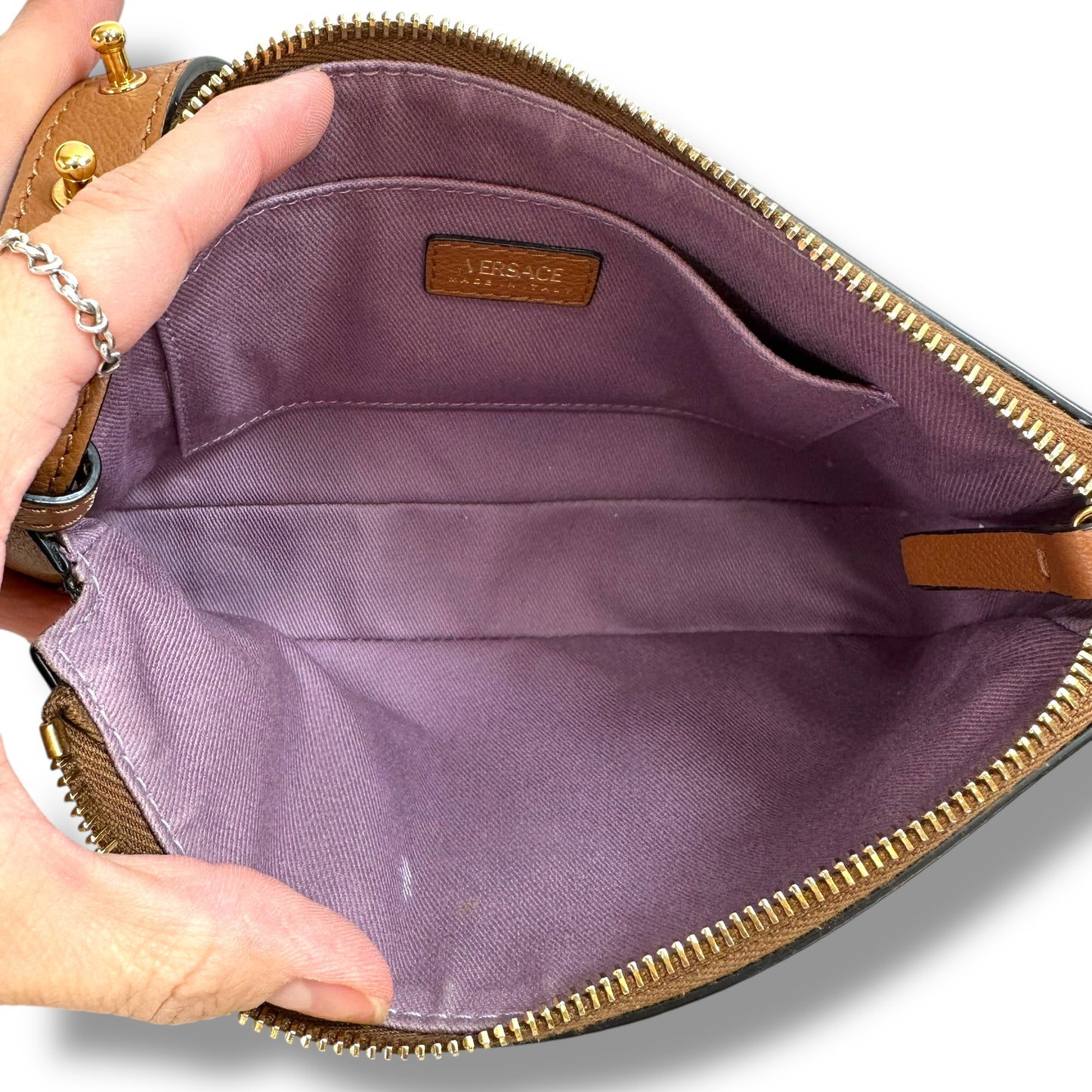 Crossbody Luxury Designer By Versace, Size: Small