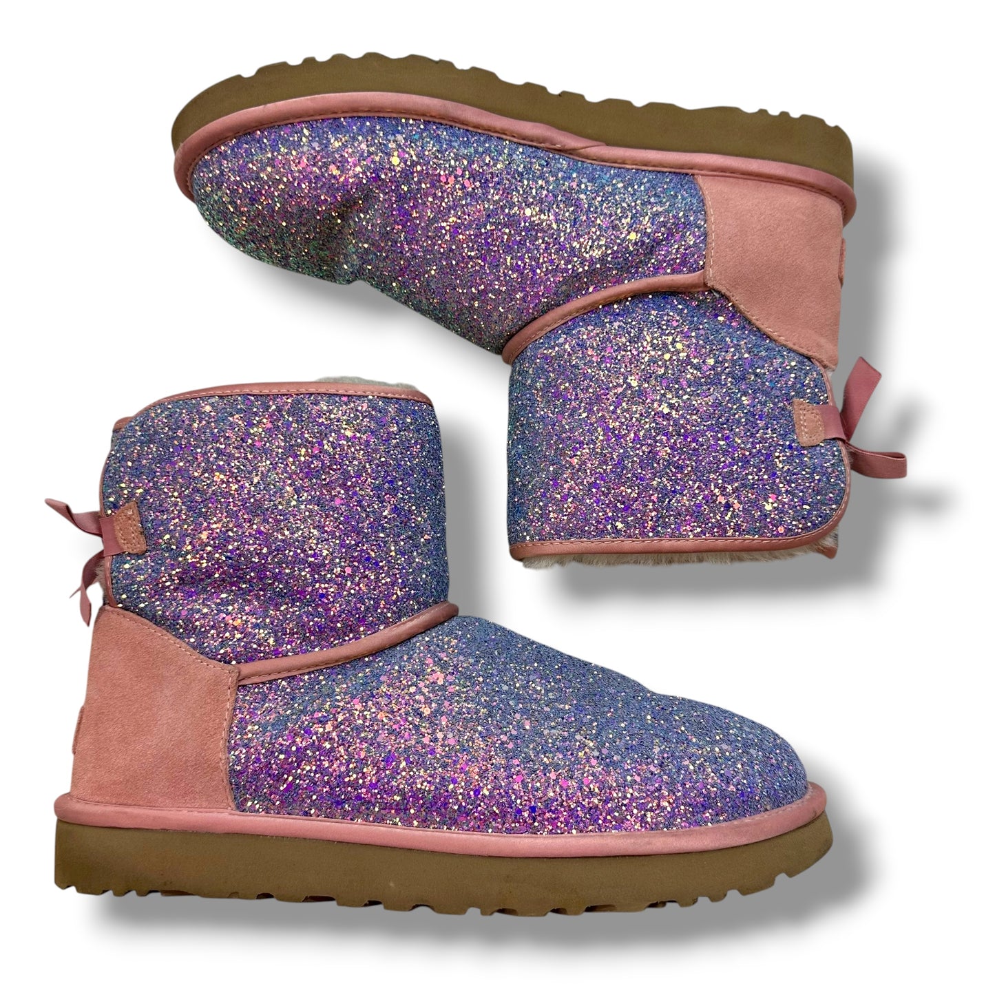 Boots Designer By Ugg In Pink, Size: 12